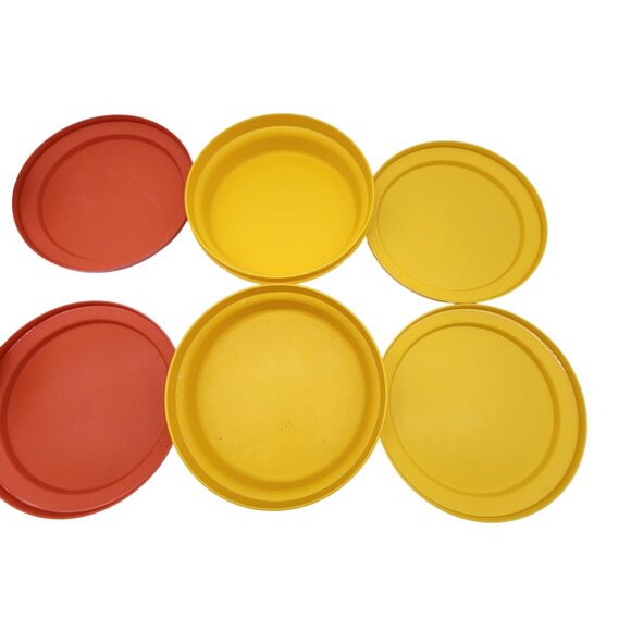 Tupperware Vintage 1970's Bowls lids serve as plates - Picture 4 of 4